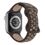 a.r24.2.3 Back Brown & Beige StrapsCo Rubber ColorBlock Active Watch Band Strap For Apple Watch