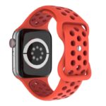 a.r24.6.6 Back Light Red StrapsCo Rubber ColorBlock Active Watch Band Strap For Apple Watch