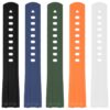 fk24 All Color DASSARI Fitted FKM Rubber Watch Band Strap For Omega Seamaster 20mm