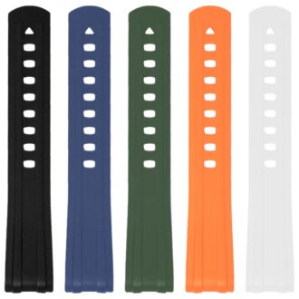 fk24 All Color DASSARI Fitted FKM Rubber Watch Band Strap For Omega Seamaster 20mm