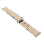 kd8.17.17.ps Angle Beige Dassari Sailcloth Explorer Watch Band Strap with Deployant Clasp 19mm 20mm 21mm 22mm