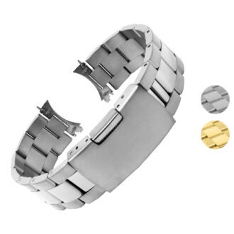 m.sk11 Gallery StrapsCo Oyster Bracelet Watch Band Strap with Hollow Links For Seiko SNXS 19mm