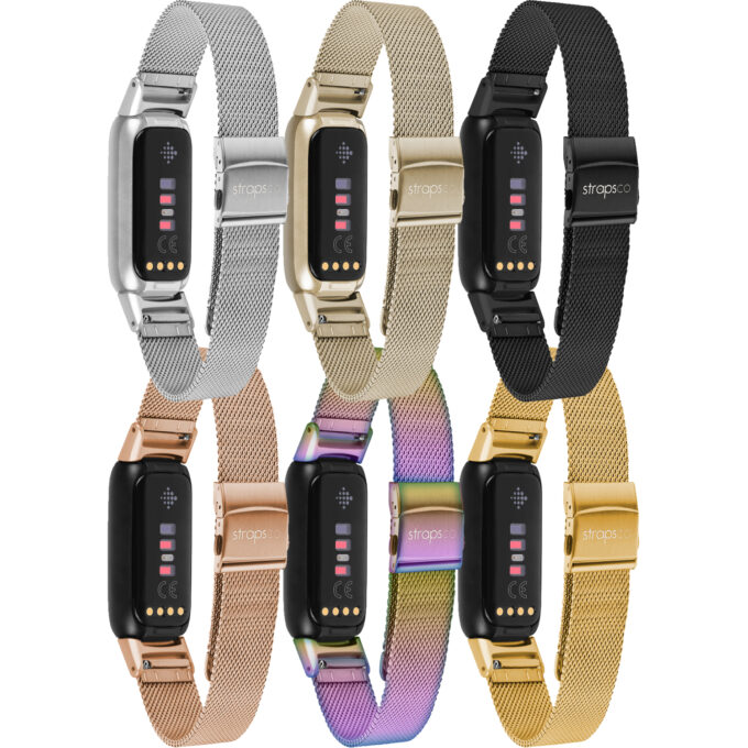 m111 All Color StrapsCo Pro Mesh Stainless Steel Watch Band Strap for Fitbit Luxe