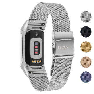 m111 Gallery StrapsCo Pro Mesh Stainless Steel Watch Band Strap for Fitbit Charge 5 & 6