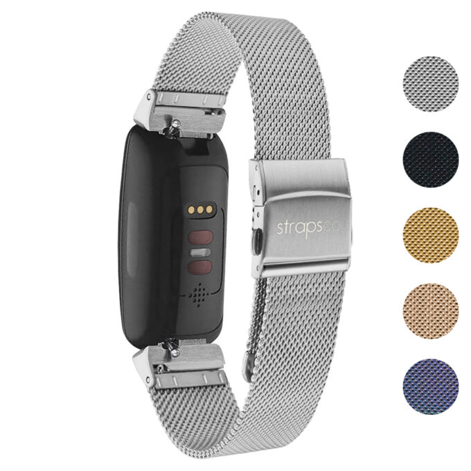 m111 Gallery StrapsCo Pro Mesh Stainless Steel Watch Band Strap for Fitbit Inspire 2