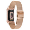 m111 Rose Gold StrapsCo Pro Mesh Stainless Steel Watch Band Strap for Fitbit Charge 5 & 6