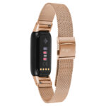 m111 Rose Gold StrapsCo Pro Mesh Stainless Steel Watch Band Strap for Fitbit Luxe