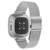 m111 Silver StrapsCo Pro Mesh Stainless Steel Watch Band Strap for Fitbit Sense & Versa 3