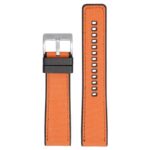 pu19.12 Up Orange StrapsCo Balistic Nylon Hybrid Watch Band Strap 20mm 22mm 24mm