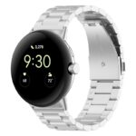 pw.m1.ss Front Silver StrapsCo Everyday Bracelet Google Pixel Watch 3 45mm