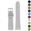 st34.7 Gallery Grey StrapsCo Classic Suede Leather Watch Band Strap Mens Quick Release 16mm 18mm 19mm 20mm 21mm 22mm 24mm
