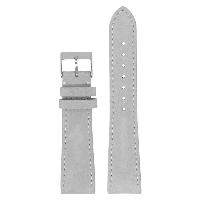 st34.7 Main Grey StrapsCo Classic Suede Leather Watch Band Strap Mens Quick Release 16mm 18mm 19mm 20mm 21mm 22mm 24mm