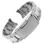 m.rx7.ss Main Silver StrapsCo Oyster Bracelet Watch Band Strap With Hollow Ends for Rolex hamilton khaki seiko alpinist omega speedmaster 20mm