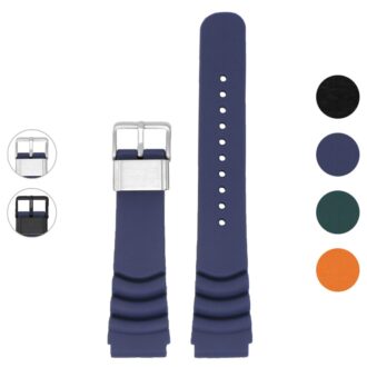 r.sk5 Gallery Blue StrapsCo Wave Rugged Rubber Watch Band Strap 22mm Seiko Diver