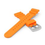 r.sk7.12 Cross Orange StrapsCo Wave Pebbled Rubber Watch Band Strap 22mm Seiko Diver