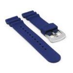 r.sk7.5 Angle Blue StrapsCo Wave Pebbled Rubber Watch Band Strap 22mm Seiko Diver