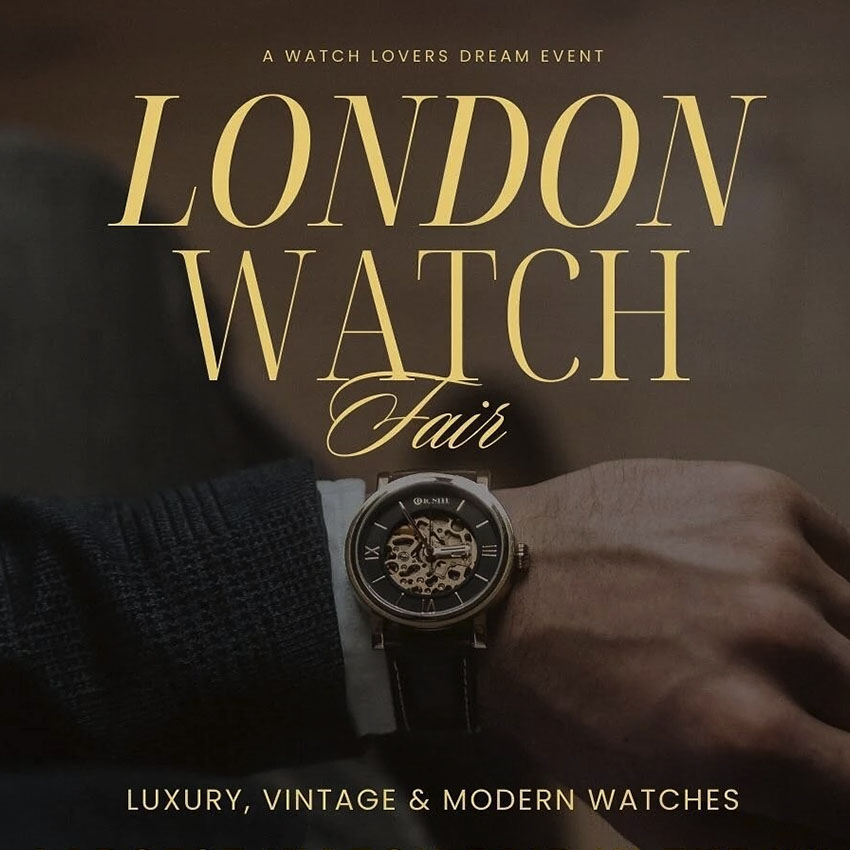 upcoming watch events 2025 london watch fair 2025