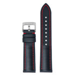 kd4.1.6 Up Black & Red DASSARI Sailcloth Watch Band Strap 19mm 20mm 21mm 22mm