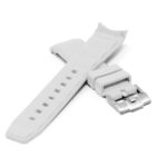 r.rx10.22 Cross White DASSARI Fitted 21mm FKM Watch Band Strap For Rolex Submariner