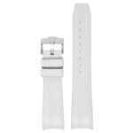 r.rx10.22 Up White DASSARI Fitted 21mm FKM Watch Band Strap For Rolex Submariner