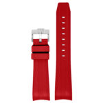 r.rx10.6 Up Red DASSARI Fitted 21mm FKM Watch Band Strap For Rolex Submariner