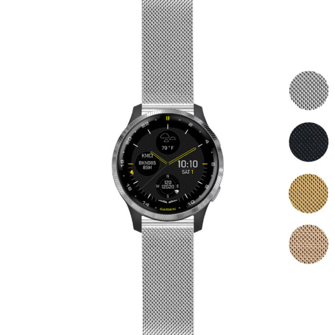 Gallery d2a.g.m111 Silver StrapsCo Pro Mesh Stainless Steel Watch Band Strap