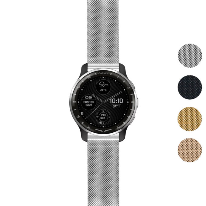 Gallery dax10.g.m111 Silver StrapsCo Pro Mesh Stainless Steel Watch Band Strap