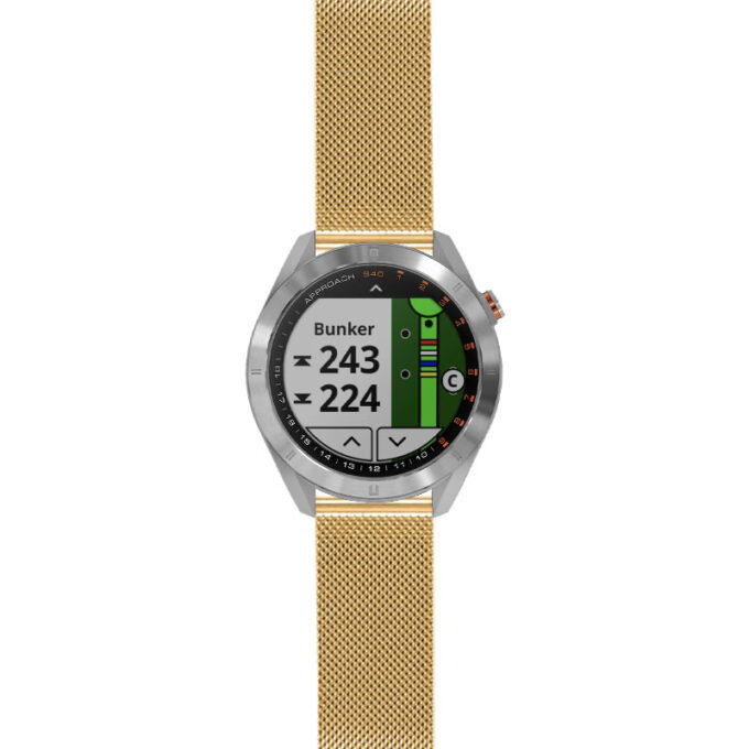 as40.g.m111 Yellow Gold StrapsCo Pro Mesh Stainless Steel Watch Band Strap