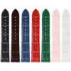 st36 All Color StrapsCo Slim Crocodile Embossed Watch Band Dress Strap 17mm 18mm 19mm 20mm 21mm 22mm