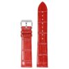 st36.6 Up Red StrapsCo Slim Crocodile Embossed Watch Band Dress Strap 17mm 18mm 19mm 20mm 21mm 22mm