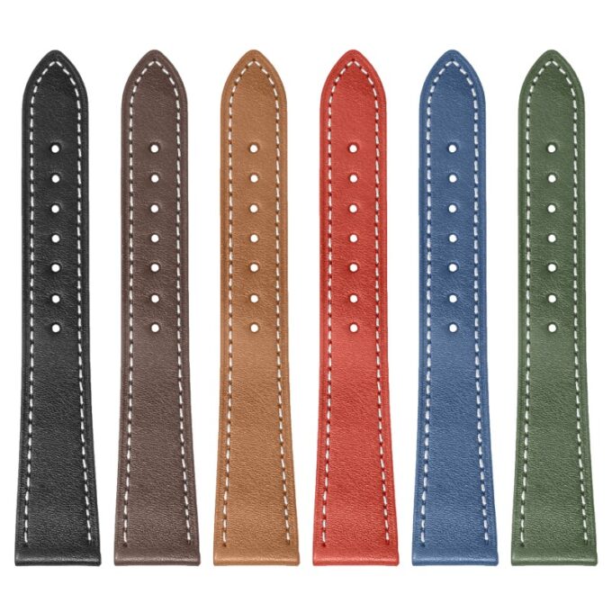 st37 All Color StrapsCo Stitched Heritage Leather Watch Band Strap Quick Release 17mm 18mm 19mm 20mm 21mm 22mm