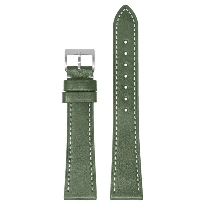 st37.11 Up Green StrapsCo Stitched Heritage Leather Watch Band Strap Quick Release 17mm 18mm 19mm 20mm 21mm 22mm