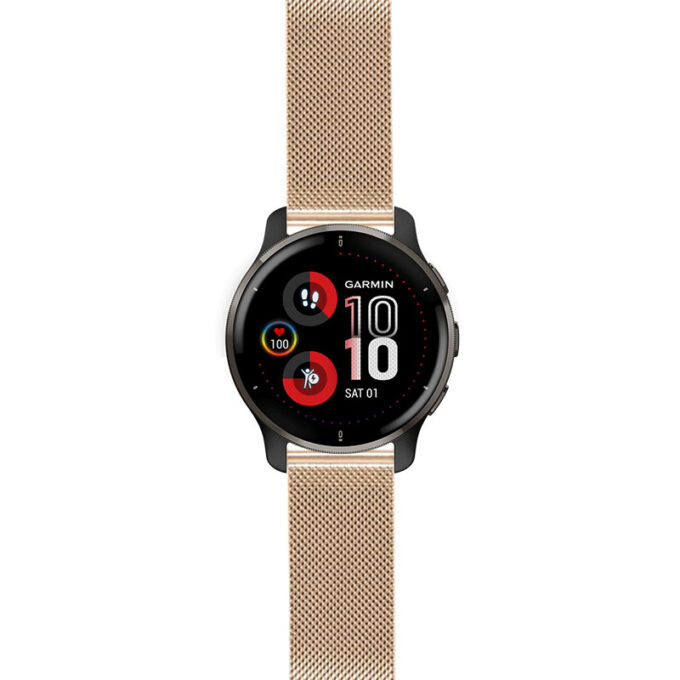 v2s.g.m111 Rose Gold StrapsCo Pro Mesh Stainless Steel Watch Band Strap