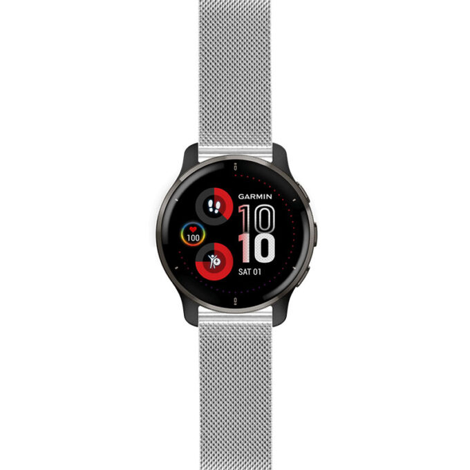 v2s.g.m111 Silver StrapsCo Pro Mesh Stainless Steel Watch Band Strap