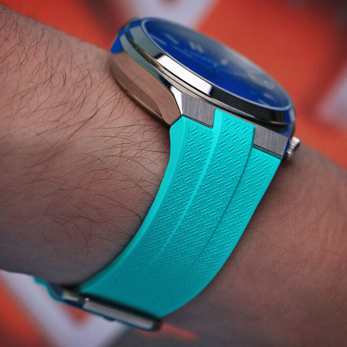 fk.cz1 Lifestyle DASSARI Fitted FKM Rubber Watch Band Strap For Citizen Tsuyosa 40mm Case