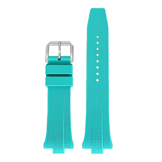 fk.cz1.5a Up Tiffany Blue DASSARI Fitted FKM Rubber Watch Band Strap For Citizen Tsuyosa 40mm Case