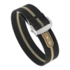 nt16.1.17.bs Round Black & Beige StrapsCo One Piece Explorer Watch Band Strap with Deployant Clasp 18mm 20mm 22mm