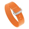 nt16.12.bs Round Orange StrapsCo One Piece Explorer Watch Band Strap with Deployant Clasp 18mm 20mm 22mm