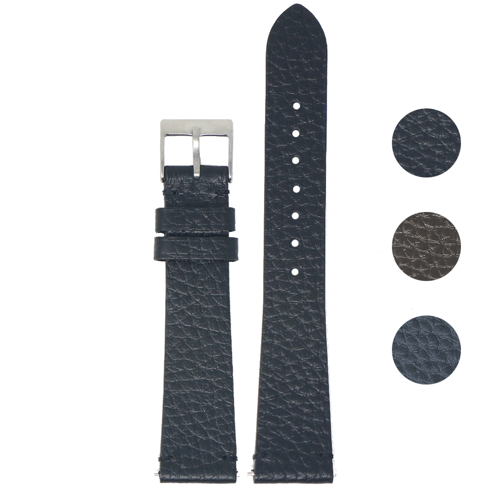 Tapered Pebbled Leather Strap By DASSARI | StrapsCo