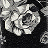 Black W/ Grey Flowers