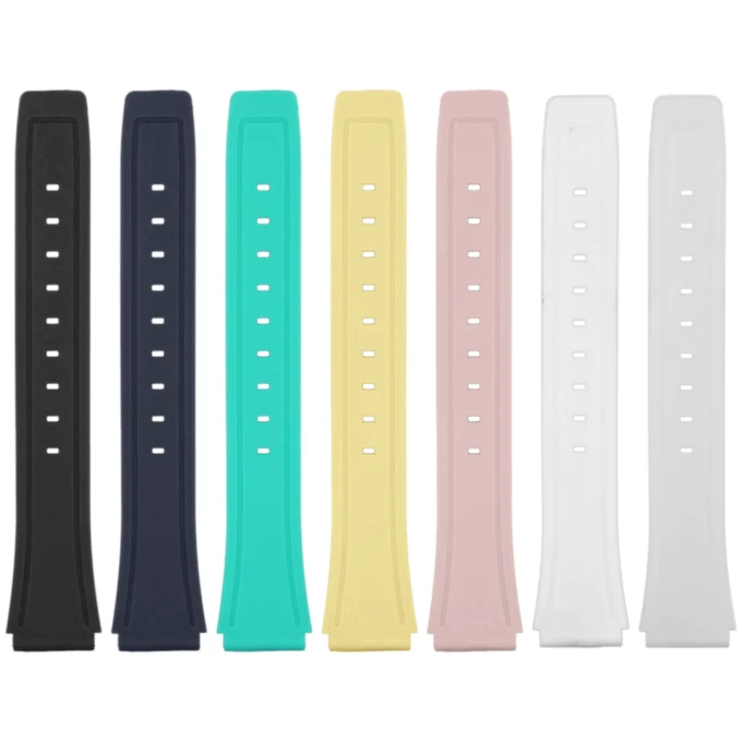 ca.r2 All Color Fitted Rubber Watch Band Strap For Casio F 91W F84 F105 F108 A158 A168 AE1200