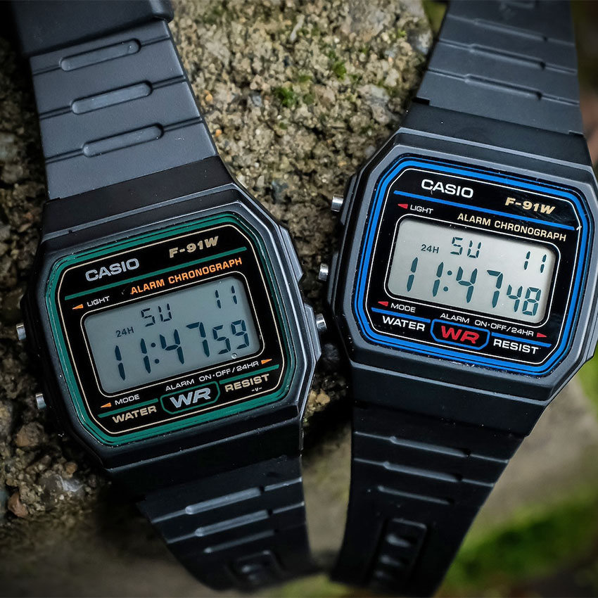 most iconic watch series of all time casio f91w
