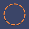 Navy Blue & Orange