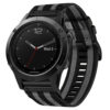 g.ny200.1.7 Black and Grey Bond Pro Seatbelt Two Piece Watch Band Strap for Garmin Fenix 5
