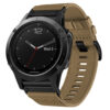 g.ny200.17 Khaki Camel Pro Seatbelt Two Piece Watch Band Strap for Garmin Fenix 5