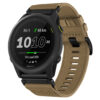 g.ny200.17 Khaki Camel Pro Seatbelt Two Piece Watch Band Strap for Garmin Forerunner 745