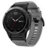 g.ny200.7 Grey Slate Pro Seatbelt Two Piece Watch Band Strap for Garmin Quatix 5