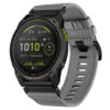 g.ny200.7 Wrist Grey Slate Pro Seatbelt Two Piece Watch Band Strap for Garmin Enduro