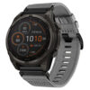 g,ny200.7 Grey Slate Pro Seatbelt Two Piece Watch Band Strap for Garmin Fenix 8