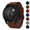 g.l11 Gallery Brown Genuine Italian Leather Strap for Garmin QuickFit Devices for Garmin Descent G1